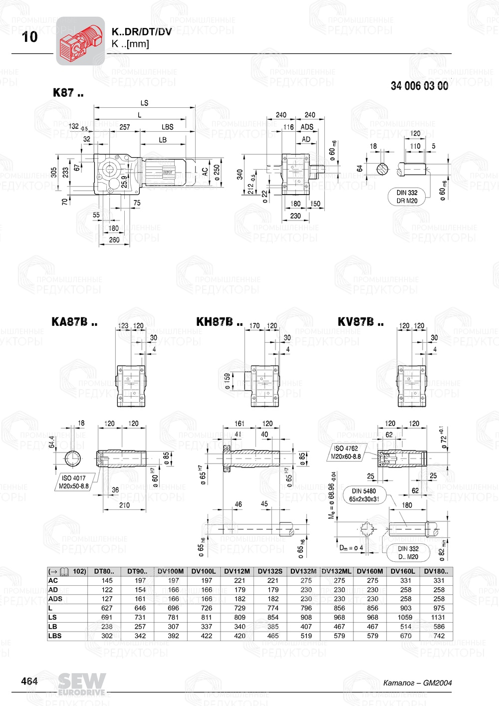 Мотор-редуктор Sew-Eurodrive K 87 Sew-eurodrive K 87
